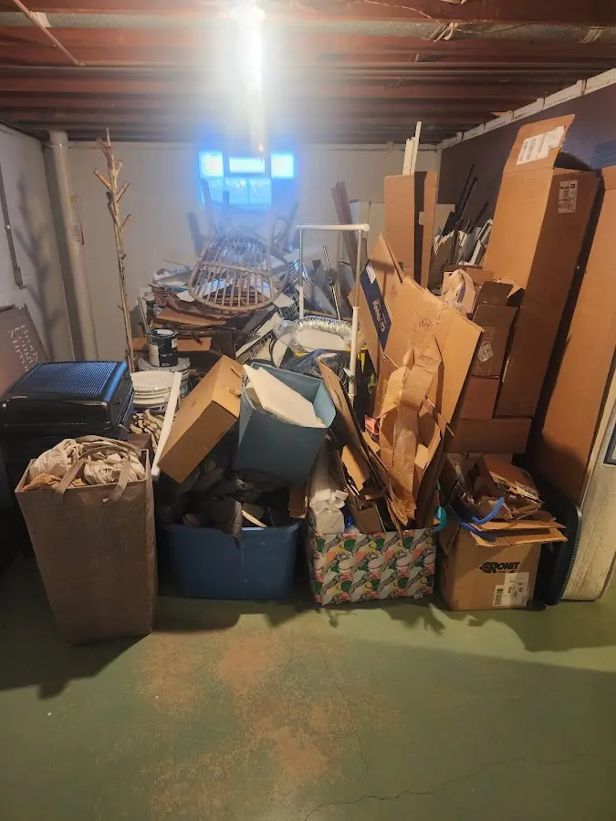 Roll-off dumpster container at job site for Yard Waste Dumpster Rental in West Laurel